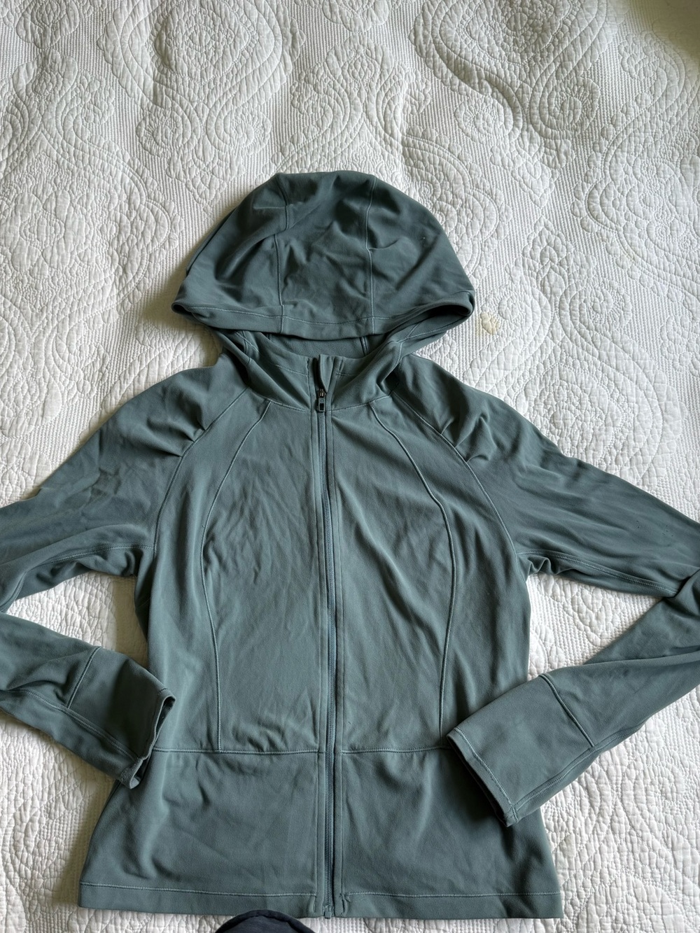 lululemon athletica Hooded Full‑Zip Jacket in Sage Green